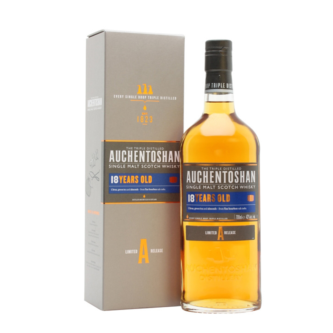 Auchentoshan 18 Year single malt scotch whisky 歐肯特軒18年單一麥威士忌