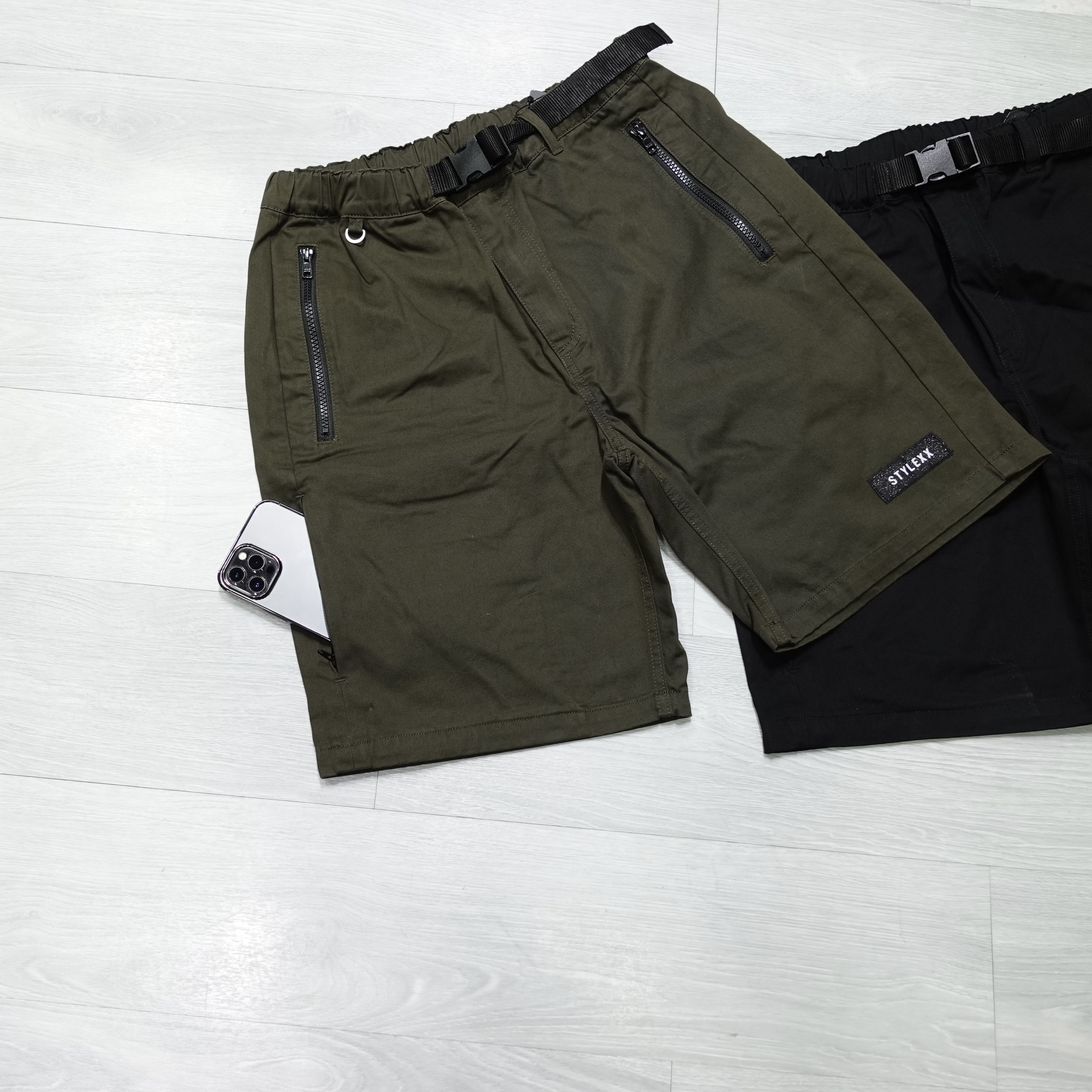 STYLEXX Multi ZIP Pocket Shorts