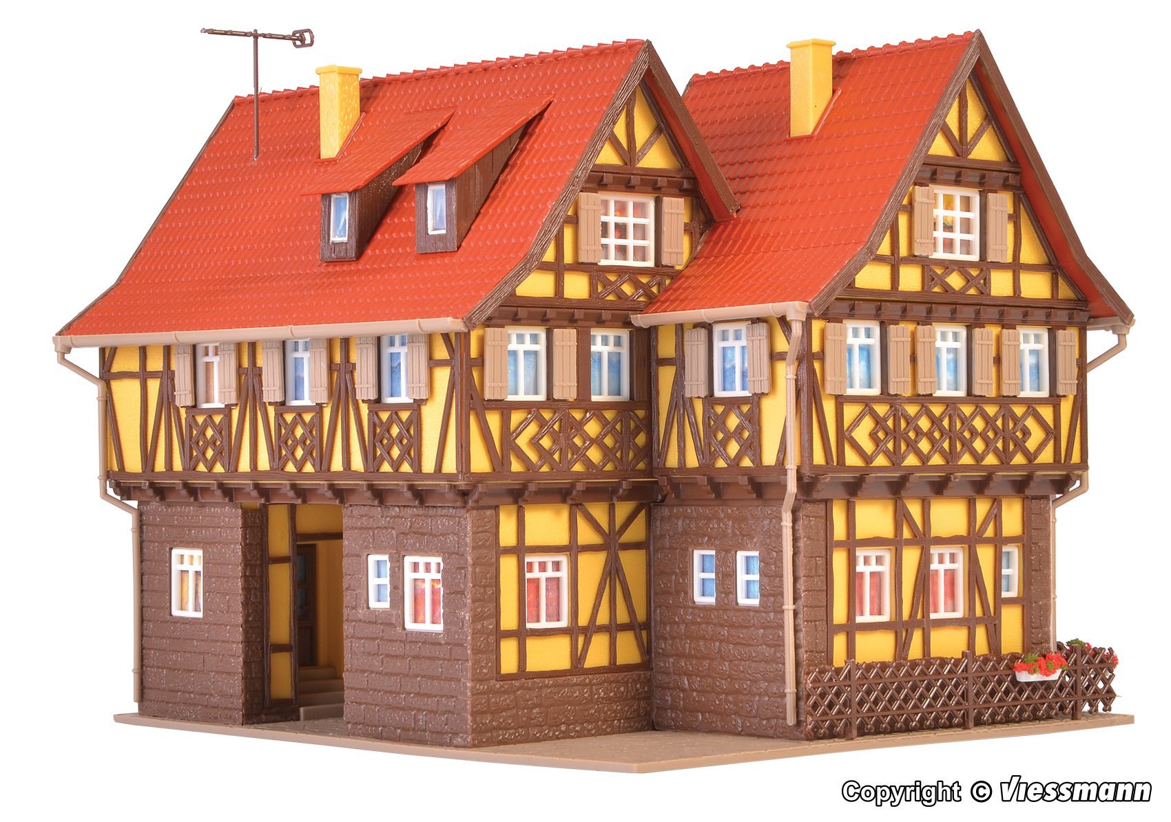 Vollmer 43692 HO scale, Florist shop with interior and lighting, functional kit