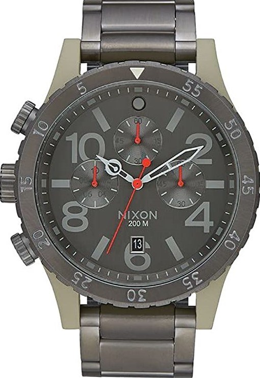 萬年鐘錶 - NIXON 尼克森 THE 48-20  CHRONO 計時碼表系列 200M防水  A486-2220  錶徑48MM