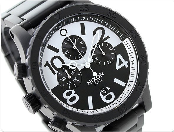 萬年鐘錶 - NIXON 尼克森 THE 48-20  CHRONO 計時碼表系列 200M防水 A486-2052  錶徑48MM