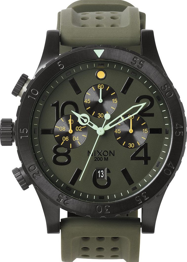 萬年鐘錶 - NIXON 尼克森 THE 48-20  CHRONO 計時碼表系列 200M防水  A278-1089   錶徑48MM