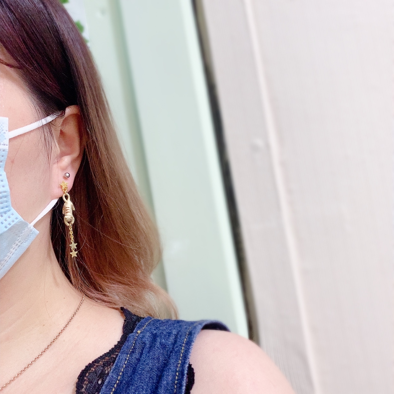 Palnart Poc 貓咪捕捉星星耳環