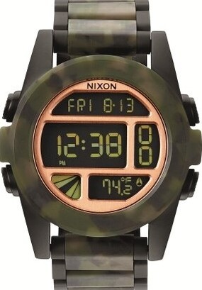 萬年鐘錶 - NIXON 尼克森 衝浪  軍用迷彩UNIT電子錶  A360-1428  錶徑44.5MM
