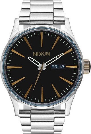 萬年鐘錶 - NIXON 尼克森  SENTRY SS  簡約系列衝浪男錶  A356-2730  錶徑 42 MM