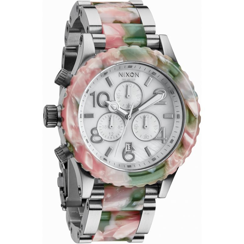萬年鐘錶 - NIXON 尼克森 THE 42-20  CHRONO  粉彩計時碼表系列 200M防水 A037-1539  錶徑42MM