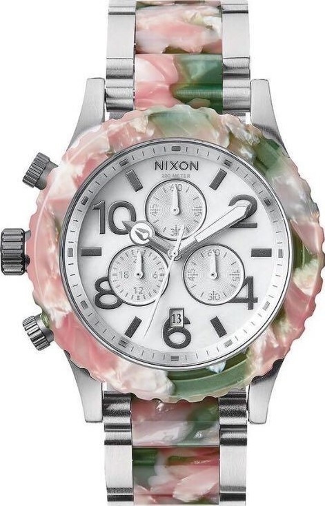 萬年鐘錶 - NIXON 尼克森 THE 42-20  CHRONO  粉彩計時碼表系列 200M防水 A037-1539  錶徑42MM