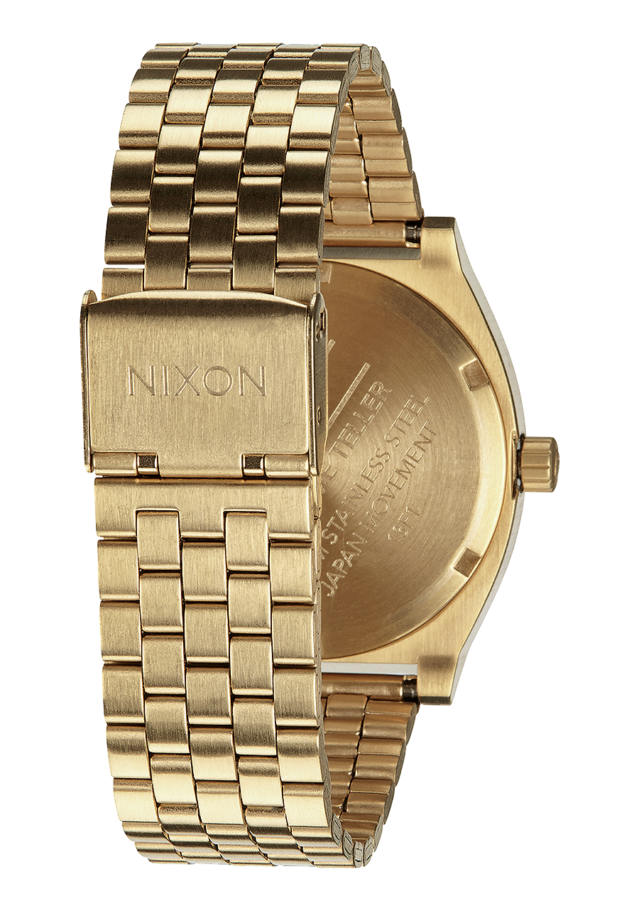 萬年鐘錶 - NIXON 尼克森  衝浪錶  Time Teller  全金色藍面  A045-1931   錶徑37MM