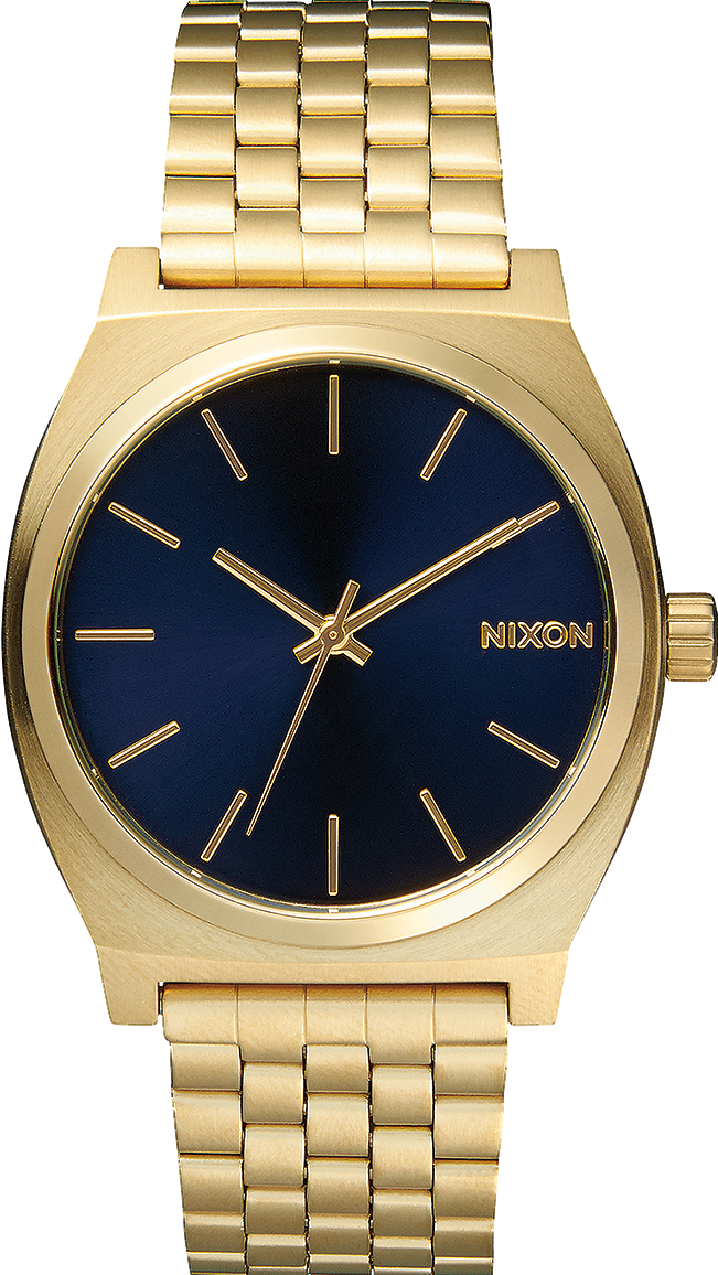 萬年鐘錶 - NIXON 尼克森  衝浪錶  Time Teller  全金色藍面  A045-1931   錶徑37MM