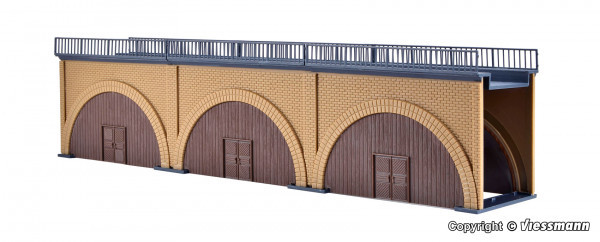 Vollmer 44500 HO scale, Arcades with arc inset, 3 pieces