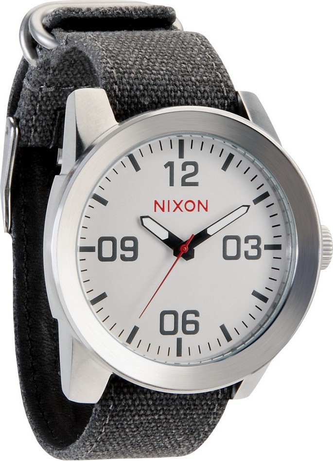 萬年鐘錶 - NIXON 尼克森 CORPORAL SS  時尚簡約款男錶  A243-100  錶徑48MM