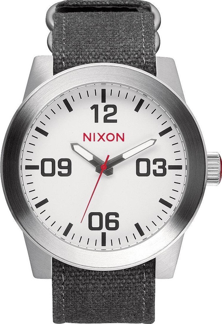 萬年鐘錶 - NIXON 尼克森 CORPORAL SS  時尚簡約款男錶  A243-100  錶徑48MM