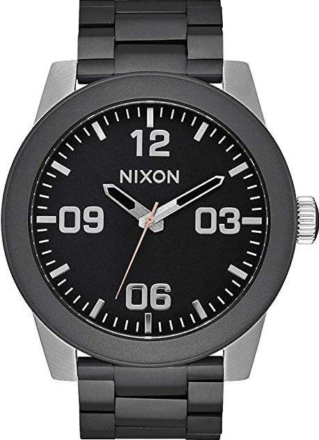 萬年鐘錶 - NIXON 尼克森 CORPORAL SS  時尚簡約款男錶   A346-2541   錶徑48MM