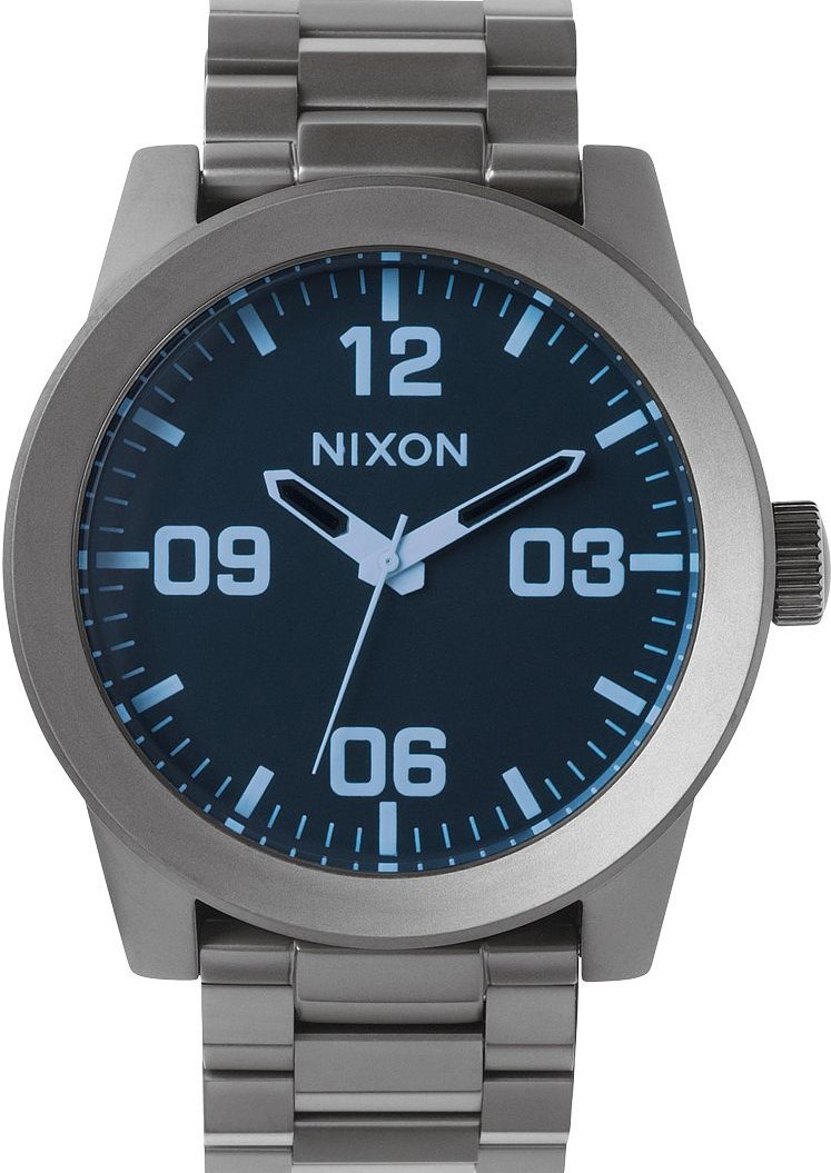 萬年鐘錶 - NIXON 尼克森 CORPORAL SS  時尚簡約款男錶   A346-1427  錶徑48MM