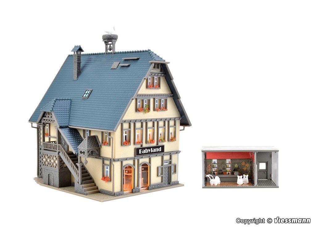 Vollmer 47661 N規 Babyland 嬰兒用品店.附LED燈