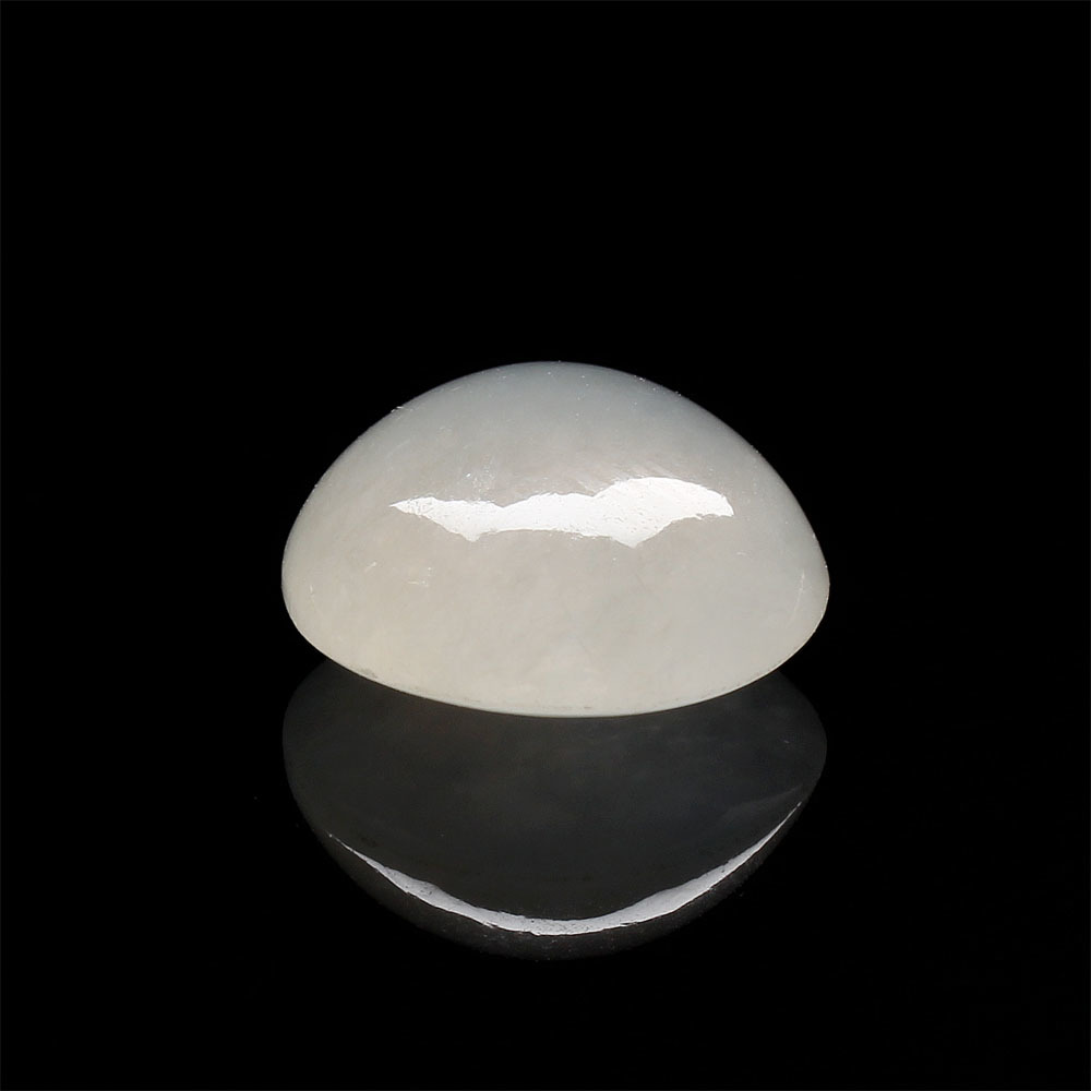 【雅紅珠寶】天然冰種白翡翠蛋面-冰清玉潤-14.1x12.2x6.5mm-R0088