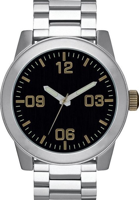 萬年鐘錶 - NIXON 尼克森 CORPORAL SS  時尚簡約款男錶  A346-2222 錶徑48MM