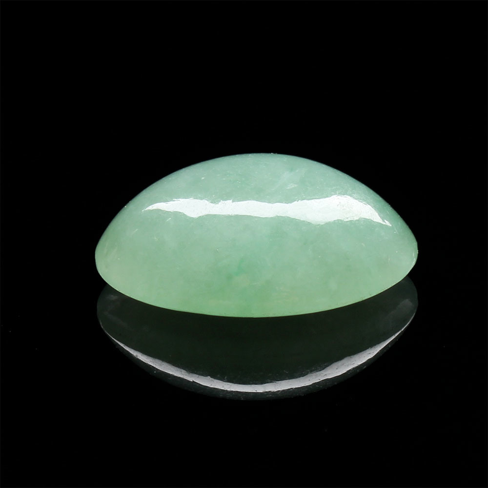 【雅紅珠寶】天然冰種綠翡翠蛋面-春回大地-13.2x10.7x4.9mm-R0100