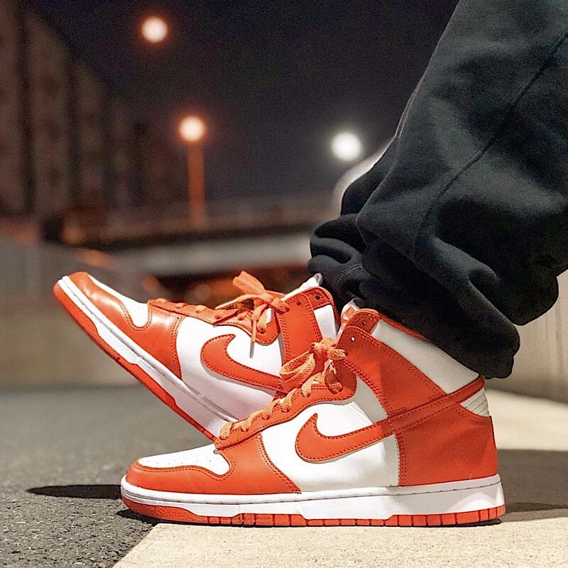 dunk high syracuse 2021 on feet