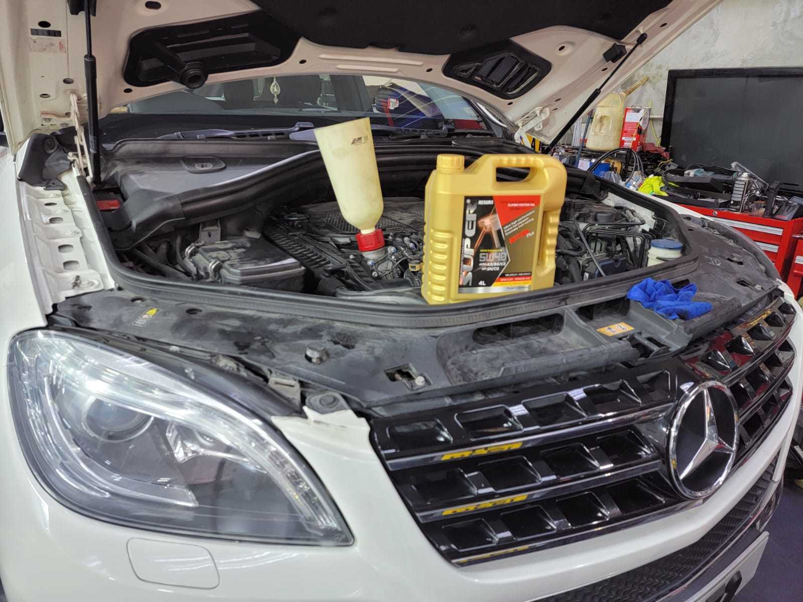 mercedes-benz ml350 service package 引擎修復 換油套餐