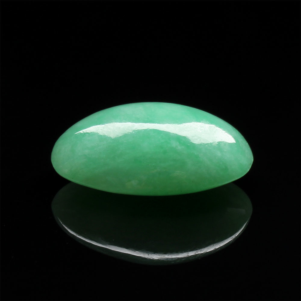 【雅紅珠寶】天然綠翡翠蛋面-春風夏雨-14.4x10.5x5.9mm-R0103