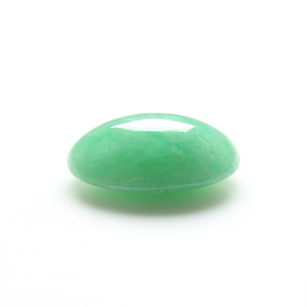 【雅紅珠寶】天然綠翡翠蛋面-春風夏雨-14.4x10.5x5.9mm-R0103
