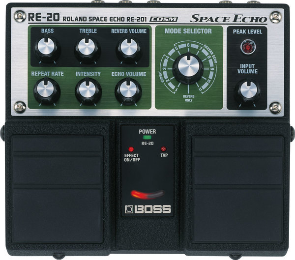 BOSS BOSS RE-20 Space Echo 空間迴音 效果器 — 三峽效果器｜YA! 玩音樂