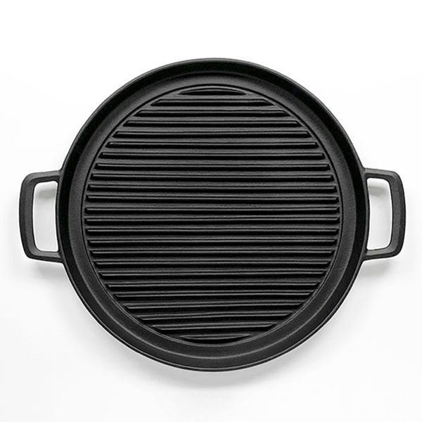 【岩鑄】鑄鐵燒烤盤 丸型-29cm