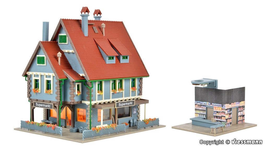 Vollmer 47660 N規 Supermarket 超市.附LED燈