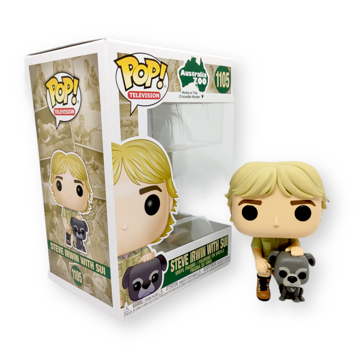 FUNKO POP<Crocodile Hunter>鱷魚先生&狗 -No.1105