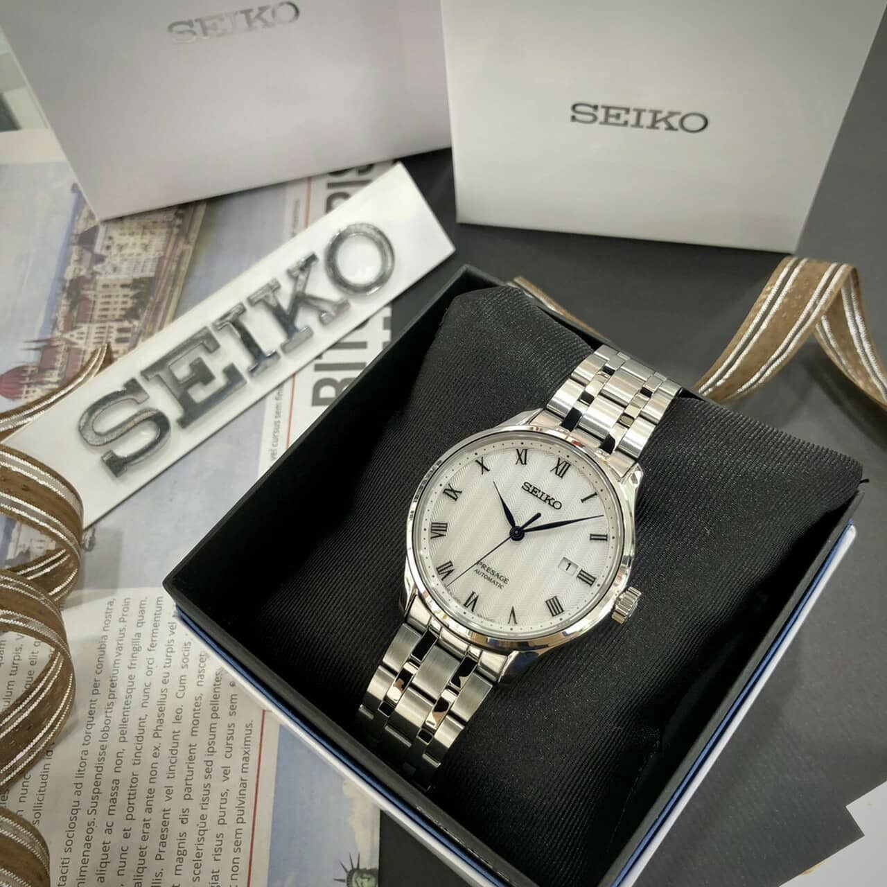 【SEIKO 精工】Presage 沉穩風格羅馬機械腕錶  4R35-02S0S 41mm 現代鐘錶