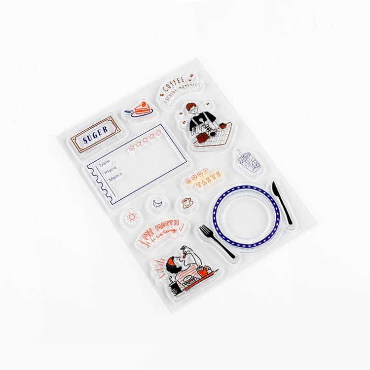 【BGM】+Clear Stamp 透明印章組 記錄系列- 美食