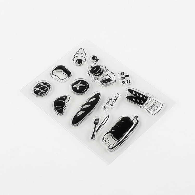 【BGM】+Clear Stamp 透明印章組 麵包