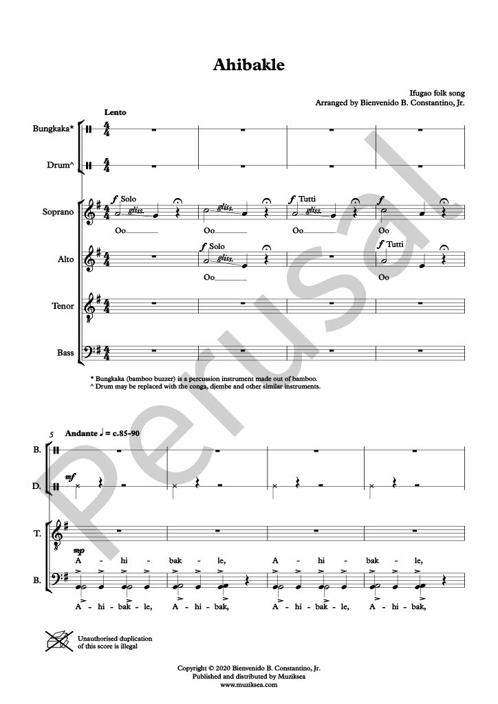 【混聲四部】《Ahibakle》