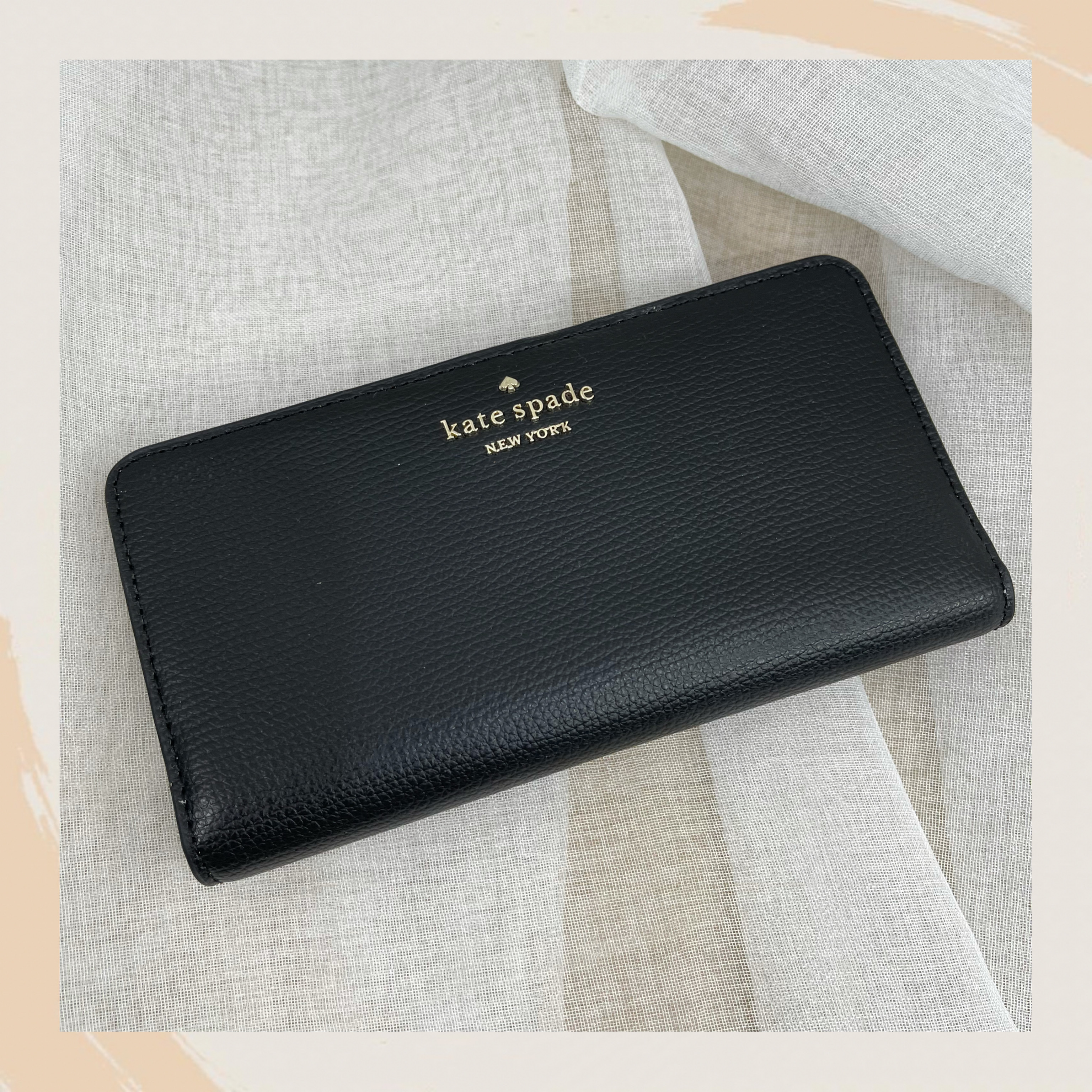 KATE SPADE DARCY LARGE SLIM BIFOLD WALLET #WLR00545