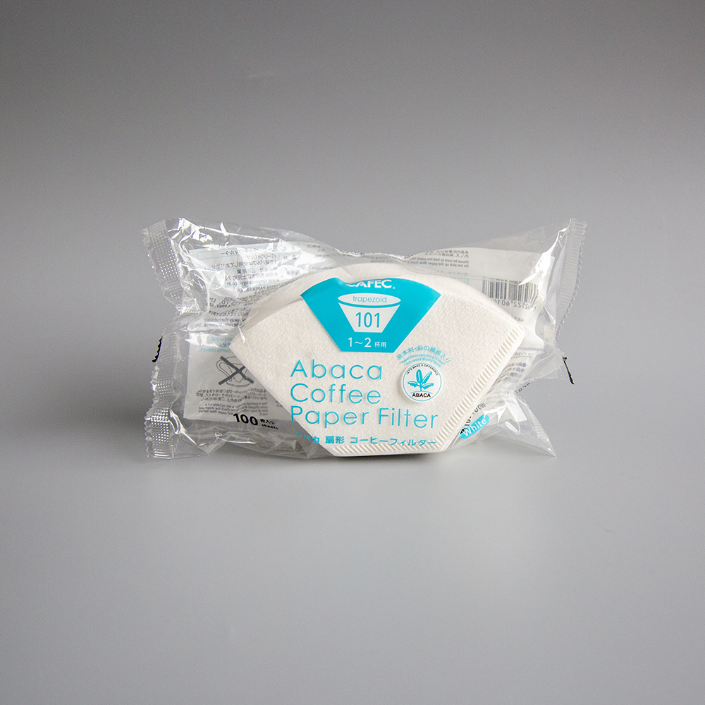 【整箱】 ABACA 01 梯形濾紙 80包 (白色/原色)