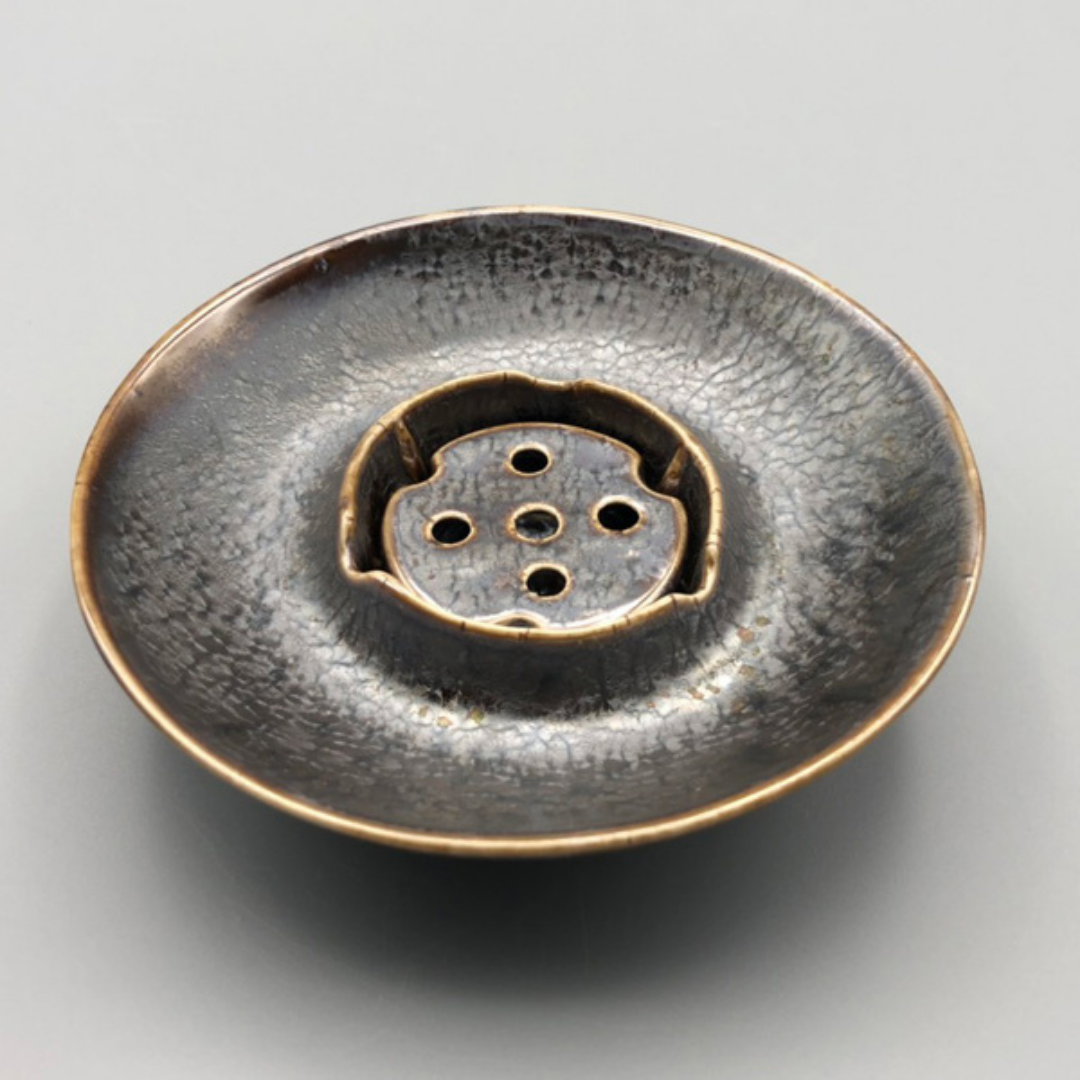 淨化香皿/太赫茲/煙熏能量加持多合一/檀香碟/鼠尾草/淨化/能量石/陶瓷製/療癒/冥想