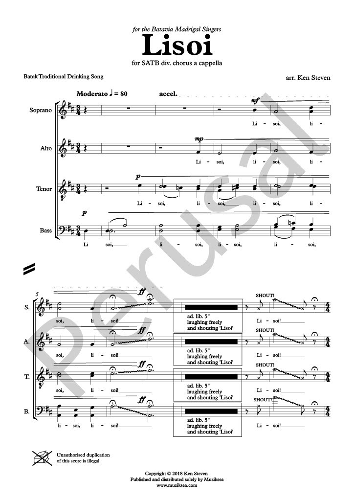 【混聲四部】《Lisoi》