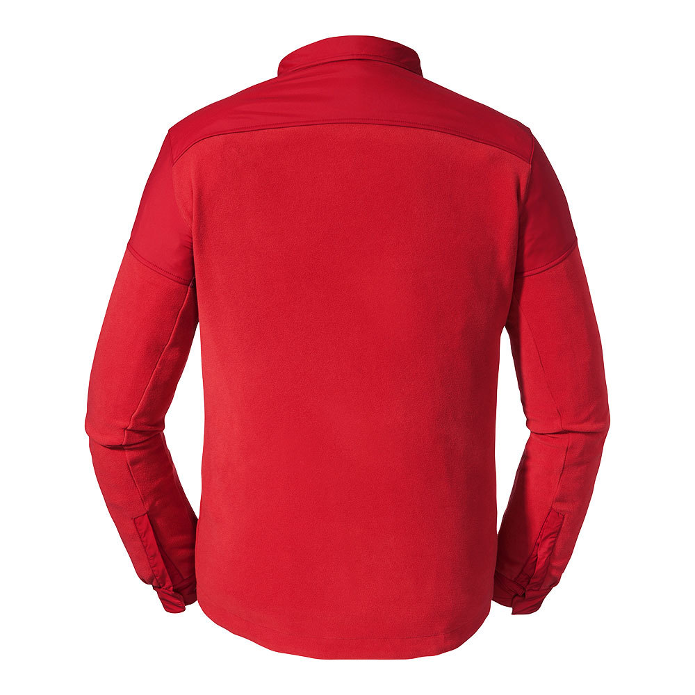 【Schoffel】男保暖透氣多功能配色襯衫外套 / 0SL20-23019-沉穩紅