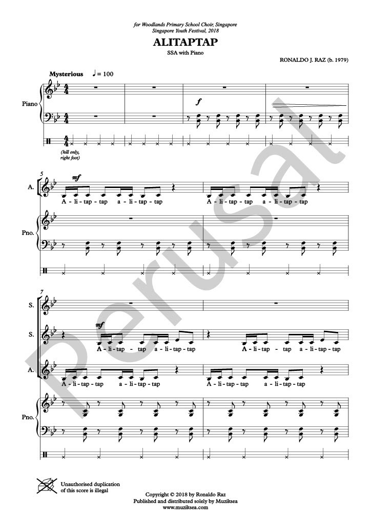 【同聲三部】《Alitaptap (Firefly)》