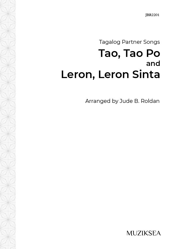 【同聲二部】《Tao, Tao Po and Leron, Leron Sinta》