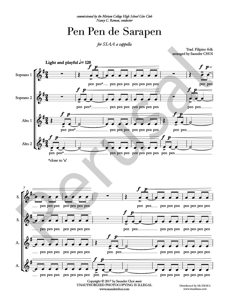 【同聲四部】《Pen Pen de Sarapen》