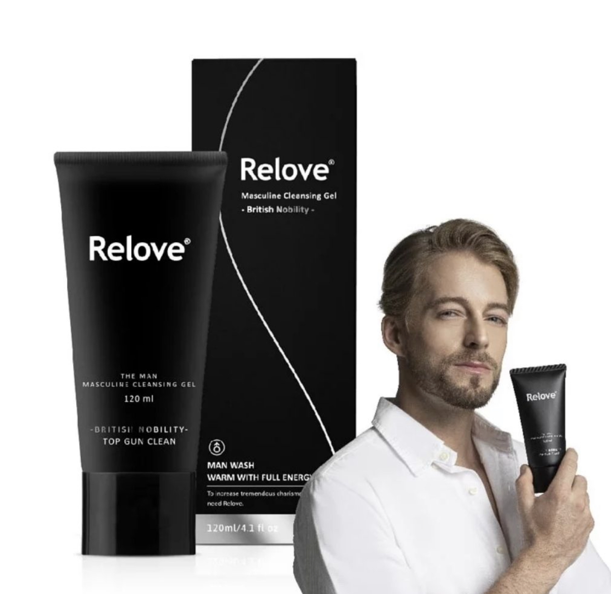 RELOVE 男性專用私密潔淨凝露 – 英倫紳士 (涼感)