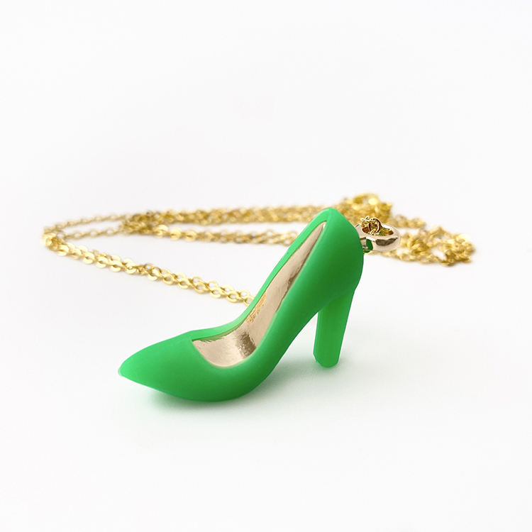 Candies 高跟鞋項鍊(綠)