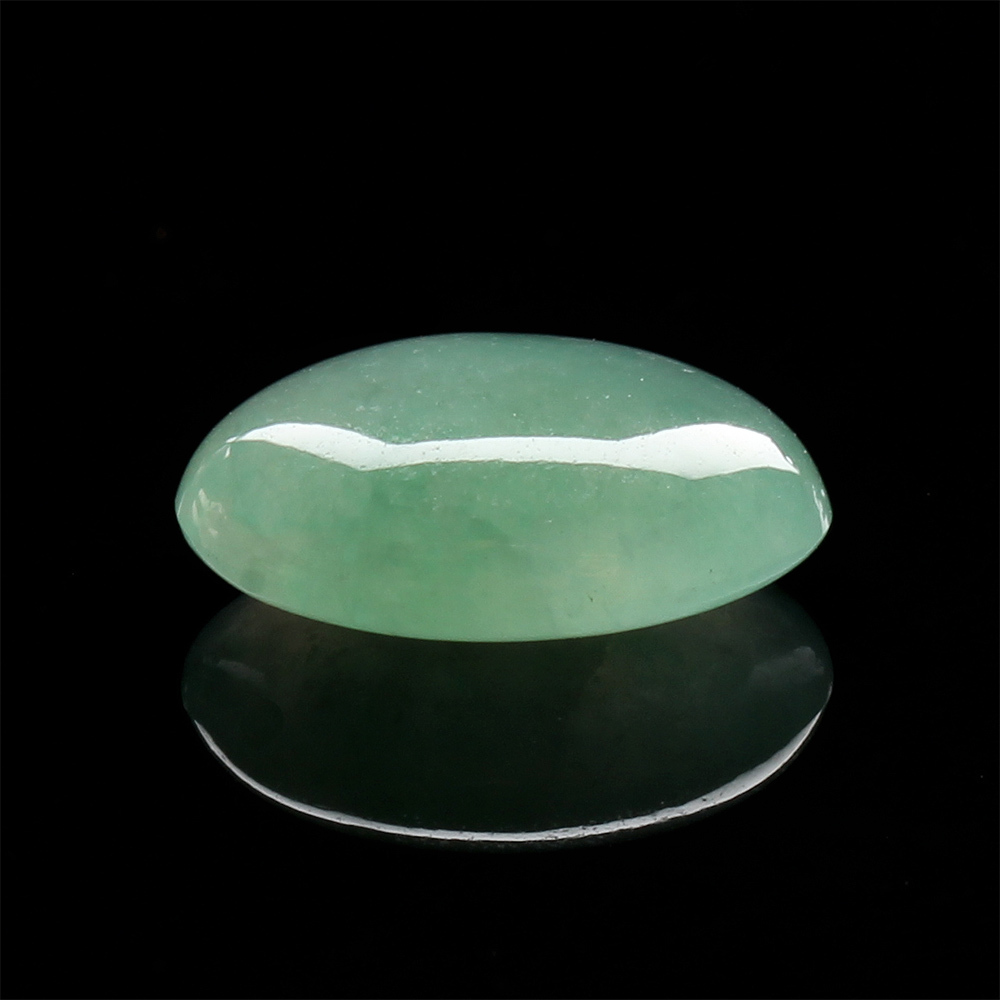 【雅紅珠寶】天然冰種綠翡翠玉蛋面-楚楚動人-9.8x7.3x3.7mm-R0137