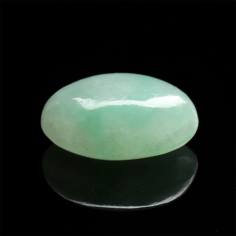 【雅紅珠寶】天然冰種綠翡翠玉蛋面-綠靜春深-11x8.2x4.9mm-R0138