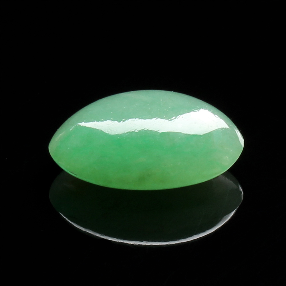 【雅紅珠寶】天然冰種綠翡翠玉蛋面-瓊姿花貌-10.2x7.5x4mm-R0230