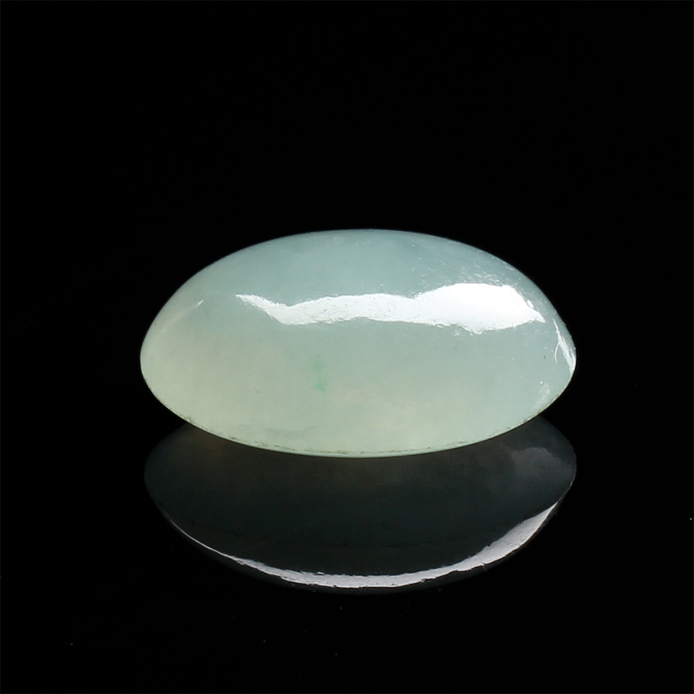 【雅紅珠寶】天然冰種翡翠玉蛋面-盈香滿懷-12.3x9.8x5.1mm-R0144