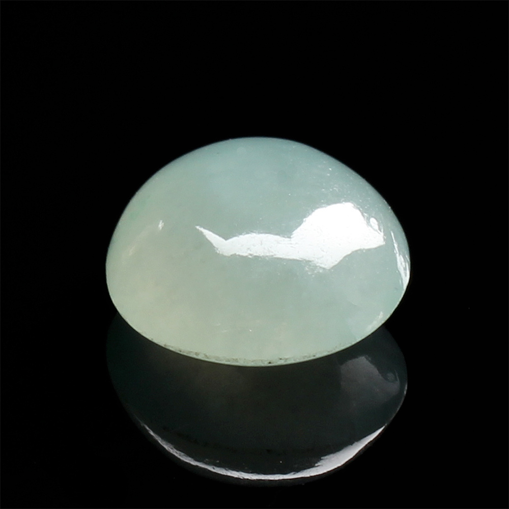 【雅紅珠寶】天然冰種翡翠玉蛋面-盈香滿懷-12.3x9.8x5.1mm-R0144