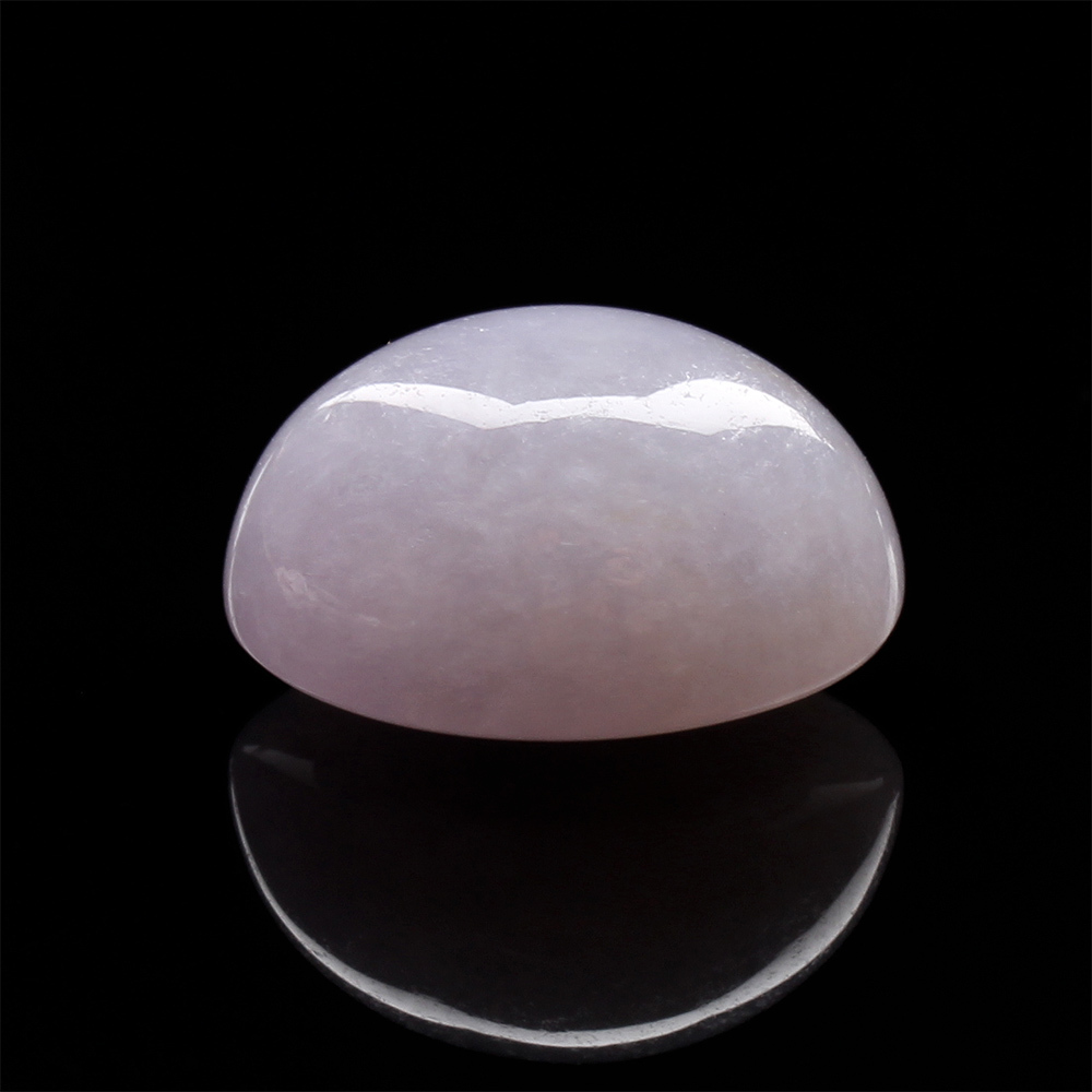 【雅紅珠寶】天然紫蘿蘭翡翠玉蛋面-金印紫授-12.9x10.2x7.4mm-R0132